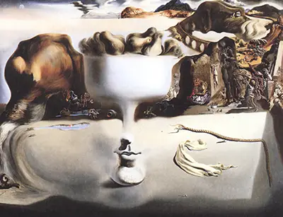 Apparition of Face and Fruit Dish on a Beach Salvador Dali